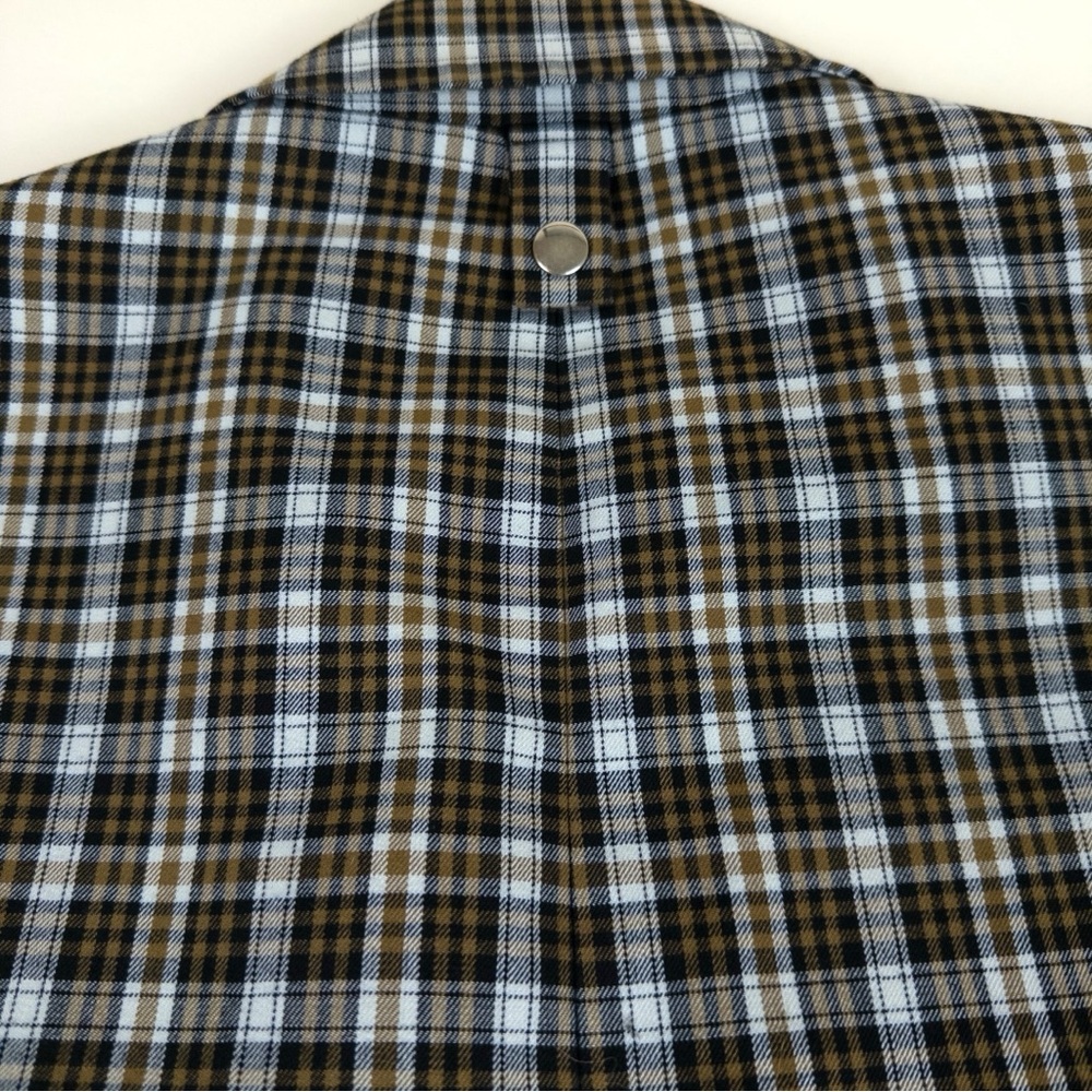 EUC Tibi Costello Menswear Liam Stud Blazer Brown Oversized Coat Size Medium - Picture 9 of 13